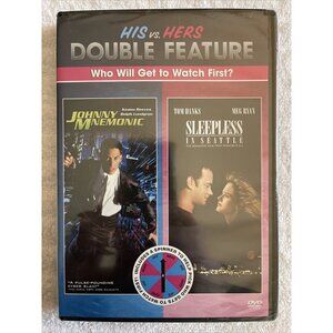 Johnny Mnemonic Sleepless In Seattle Double Feature 2-Disc DVD Set